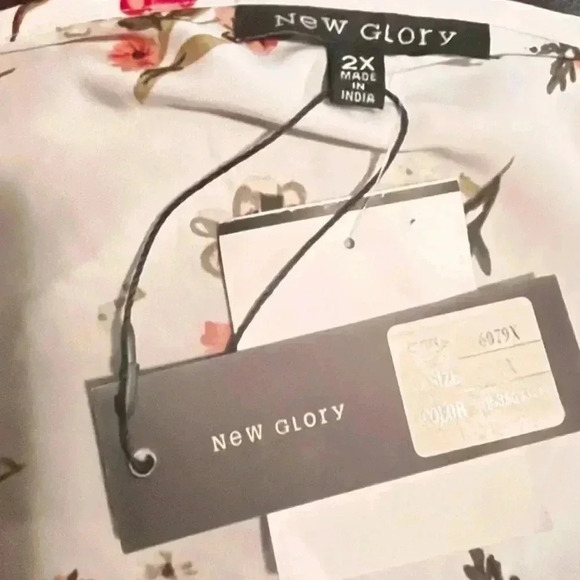 🆕 New Glory Print Cinched-Waist Dress Size 2X - Picture 6 of 6